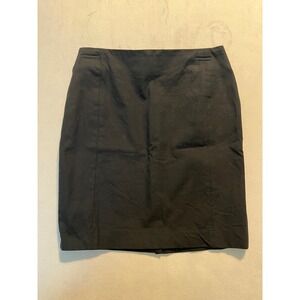 Banana Republic Black Pencil Skirt Petite 0P Professional Workwear Back Vent
